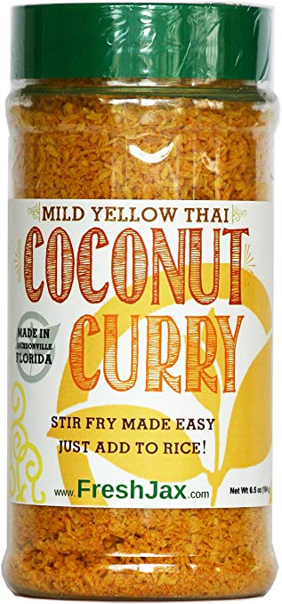 FreshJax Gourmet Thai Coconut Curry Yellow Mild Large 6.5 oz