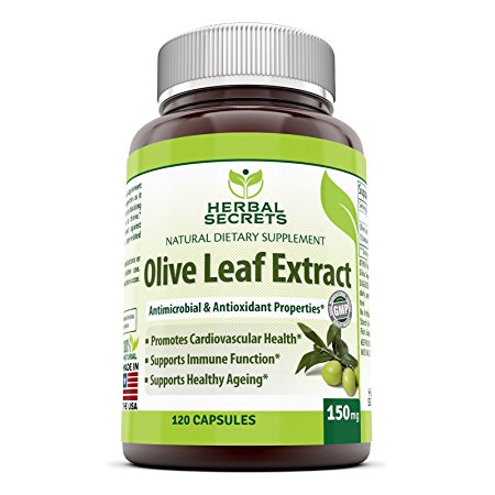 Herbal Secrets Olive Leaf Extract 150 Mg 120 Caps