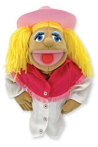 Melissa & Doug Cowgirl Puppet With Detachable Wooden Rod for Animated Gestures