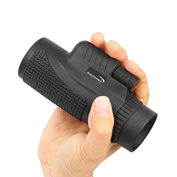 Aurosports 8x42 High-powered Wide-angle Waterproof Monoculars with Hand Strap