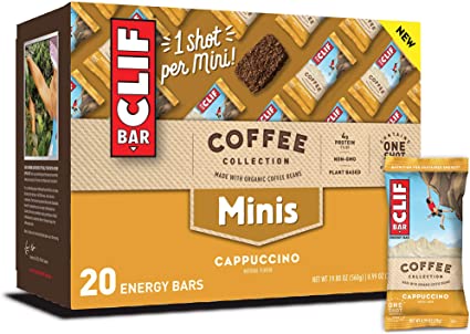 Clif Bar Mini Energy Bars - Coffee Collection - Cappuccino - (0.99 Ounce Snack Bars, 20 Count)