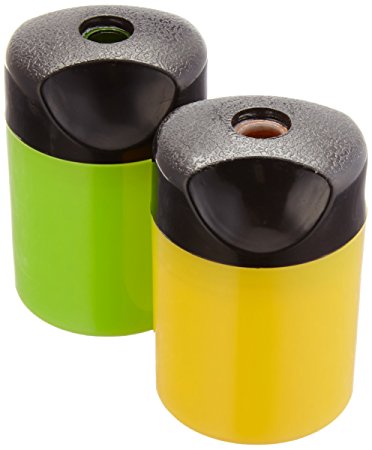 AmazonBasics Compact Manual Pencil Sharpener - 2-Pack