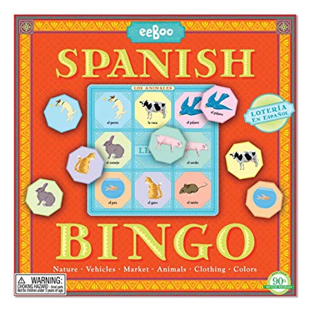 eeBoo Spanish Bingo, 1 EA