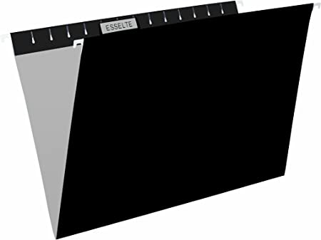 Pendaflex Essentials Hanging Folders, Legal, Black, 25/Box