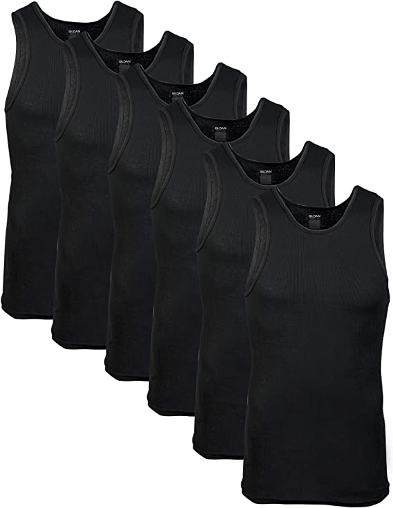 Gildan Mens A-Shirts Tanks Multipack