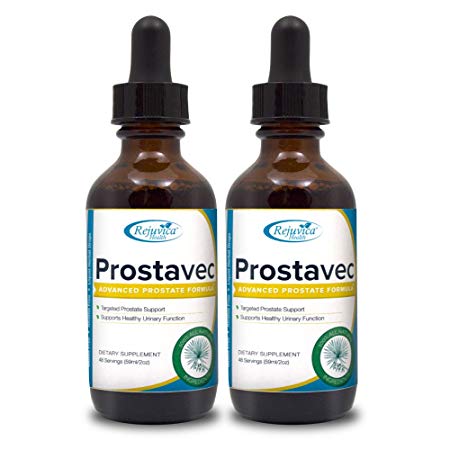 Prostavec Prostate Support Supplement | Liquid Formula for Prostate Care, Frequent Urination, Overactive Bladder Support | Spirulina, Saw Palmetto, Pygeum Bark, Turmeric Root, More (2)