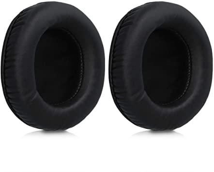 kwmobile 2X Almohadillas compatibles con Beyerdynamic T70P/T90/DT770/DT880/DT990 - Almohadilla de Repuesto de Cuero sintético para Cascos Auriculares