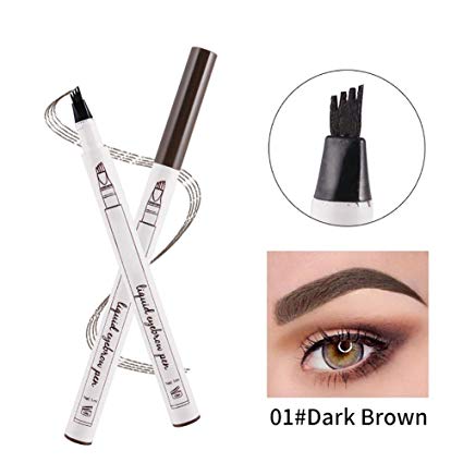 Eyebrow Tatttoo Pen Fork Tips - Shouhengda Microblade Eyebrow Tattoo Pen with Four Tips Creates Natural Looking Brows Effortlessly and Stays on All Day