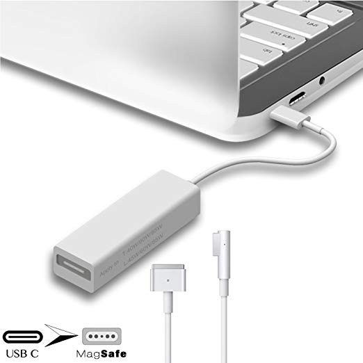 ZHIHUM USB C to Magsafe Adapter for New Macbook Pro 12/13 / 15-White