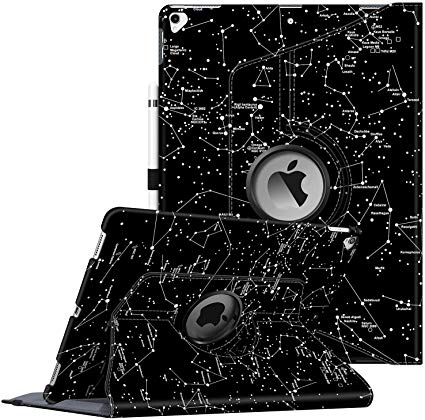 Fintie Rotating Case for iPad Pro 12.9 (2nd Gen) 2017 / iPad Pro 12.9 (1st Gen) 2015-360 Degree Rotating Stand Case with Smart Protective Cover Auto Sleep/Wake, Constellation