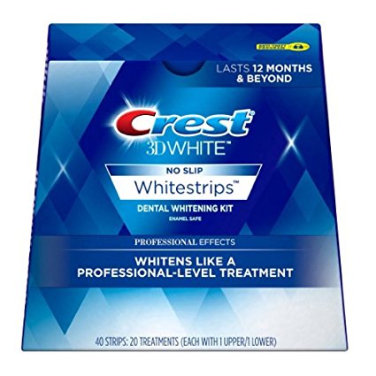 Crest 3D No Slip Whitestrips Professional Effects Teeth Whitening Kit 20 ea (Pack Of 5)