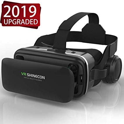 Virtual Reality Headset VR Headsets, VR SHINECON 3D VR Glasses for TV, Movies & Video Games - Virtual Reality Glasses VR Goggles Compatible with iOS, Android and Other Phones Within 4.7-6.0 inch