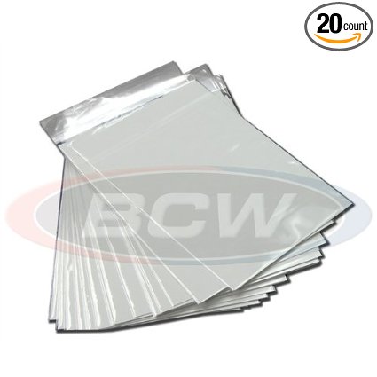 (20) Current Age Standard Size Clear Comic Book Bags & Backer Boards By BCW