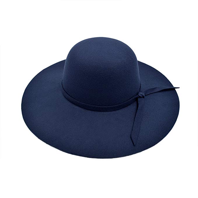 Women's Premium Felt Wide Brim Floppy Hat - Different Colors