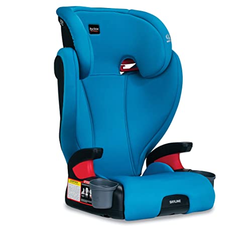 Britax USA Skyline 2-Stage Belt-Positioning Booster Car Seat - Highback and Backless - 2 Layer Impact Protection - 40 to 120 Pounds, Teal