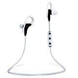 SUFUM Earhook Headphones Wireless Bluetooth SportampRunning Stereo with Noise Cancelling Earphones Earbuds White