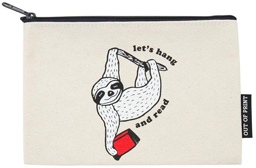 Out of Print Literary and Book-Themed Zipper Pouch for Book Lovers, Readers, and Bibliophiles