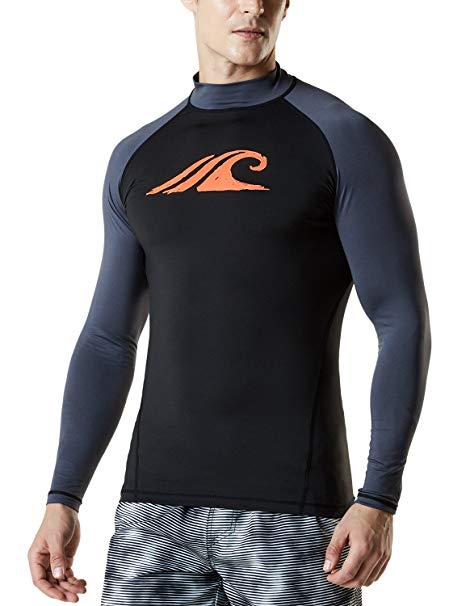 Tesla Men's UPF 50  Long Sleeve Rashguard MSR13/MSR12/MSR11/MSR10/MSS03/MSR19