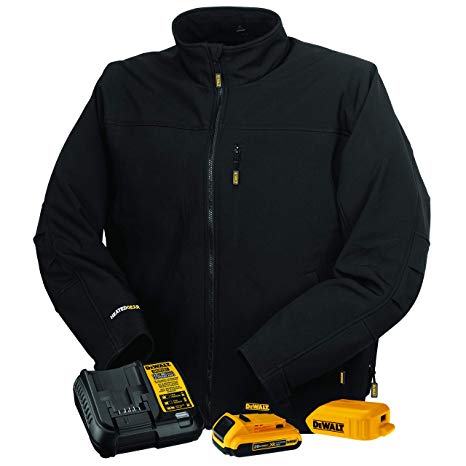 DEWALT DCHJ060ABD1-XL Heated Soft Shell Jacket, XL, Black