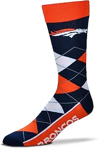 For Bare Feet Unisex Argyle Line Up Team Sock, 1 Pair