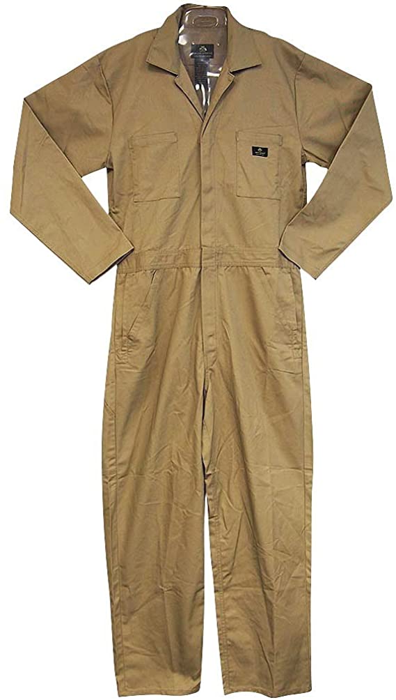 NATURAL WORKWEAR - Mens Long Sleeve Basic Blended Work Coverall Includes Big & Tall Sizes - Order 1 Size Bigger