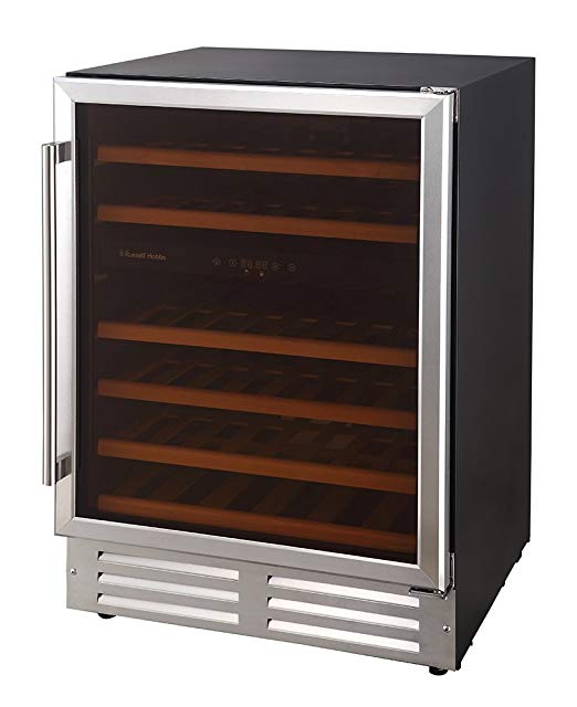 Russell Hobbs, Freestanding/Integrated, 46 Bottle Wine Cooler, RHBI46DZWC1SS