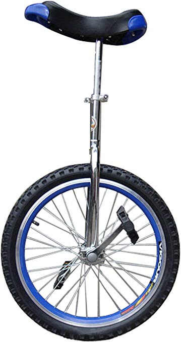 fantasycart 16" Unicycle Cycling in & Out Door Chrome Colored with Skidproof Tire