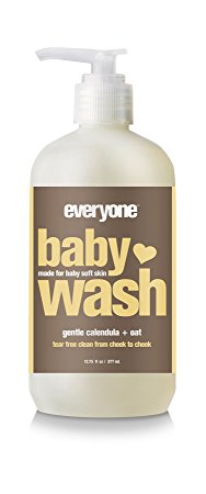 Everyone Tear Free Hypoallergenic Soft Skin Baby Wash, Gentle Calendula and Oat, 12.75oz, 6 Count