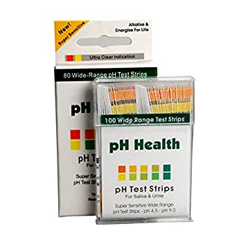 Ph Health Energise Test Strips - 80 Wide Range Strips Ph4.5 - Ph9.0