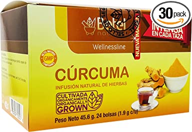 Curcuma Turmeric Tea by Betel Natural - Amazing Inflammation Support - 24 Tea Bags