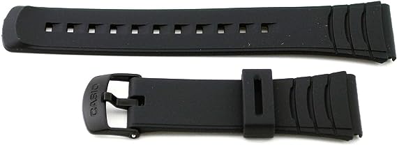 Casio 10169264 Genuine Factory Replacement Resin Watch Band fits DBC-32-1A DBC-32-9A DBC-32C-1 DBC-32C-1B,Black