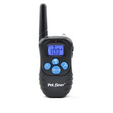 Petrainer Extra Remote Transmitter for 330 Yards Remote Training E-collar Pet998drbpet998dbb Rechargeable and Waterproof Dog Training Collar with Newly Upgraded-blue Backlight Screen