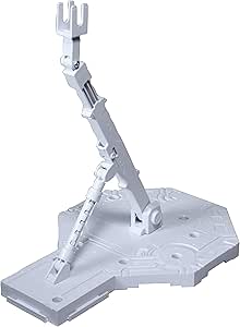 BANDAI Hobby - White Action Base1 Display Stand 1/100 (Box/10)