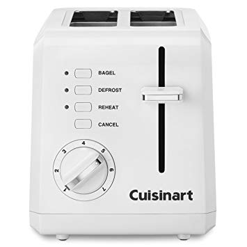 Cuisinart CPT-122 2-Slice Compact Plastic Toaster (White)