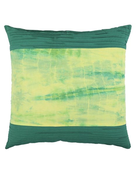 Trendy 18 x 18 Pillow Cover Green Cotton Cushion Cover By Rajrang