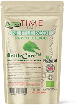 New: Organic Stinging Nettle Root Extract Capsules - Nettle Care™ - 5% Phytosterols - Pure & Natural - UK Made (60 Capsule Pouch)