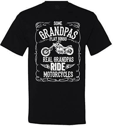 Some Grandpas Play Bingo, Real Grandpas Ride Motorcycles T-Shirt Vintage Aged to Perfection T-Shirt