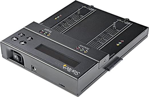 StarTech.com Standalone M.2 SATA & M.2 NVMe Duplicator and Eraser - HDD/SSD Cloner/Wiper for M.2 PCIe AHCI/NVMe, M.2 SATA, 2.5/3.5" SATA Drives - External Hard Drive Eraser/Duplicator, TAA (SM2DUPE11)