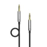 Anker 35mm Premium Auxiliary Audio Cable 4ft  12m AUX Cable for Headphones iPods iPhones iPads Home  Car Stereos and More Black