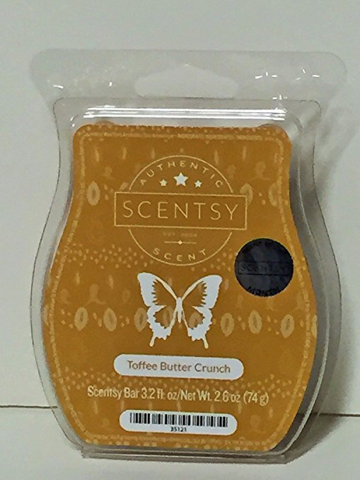 Toffee Butter Crunch Scentsy Bar Wickless Candle Tart Warmer Wax 3.2 Fl Oz, 8 Squares …