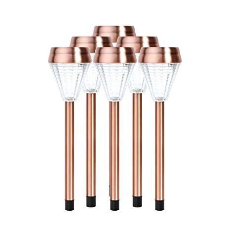 EcoThink Solar Outdoor Lights (Set of 6), Copper