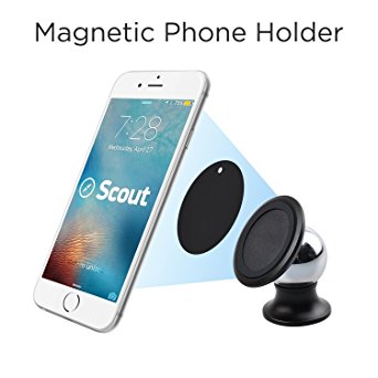 1PLUS Magnetic Cell Phone Holder for Cars, Motorcycles, Trucks, RVs, Boats - Magnetic Cell Phone Mount - Dashboard Cell Phone Holder - Fits All Cell Phones