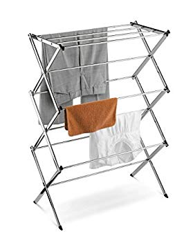 Home-it Folding Clothes Drying Rack, Laundry Drying Rack for Clothes Rack, Gray