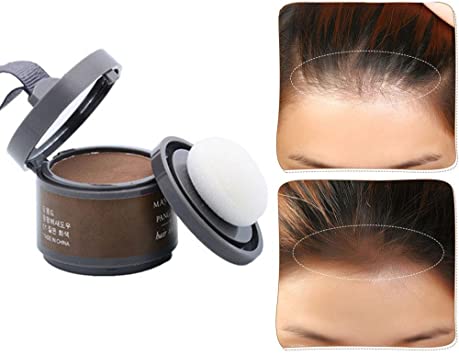 Hair Color Powder, leegoal Water Resistant Hair Line Shadow Makeup Hair Coverage Concealer Powder Refreshes Hair