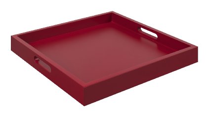 Convenience Concepts Palm Beach Serving Tray, Red