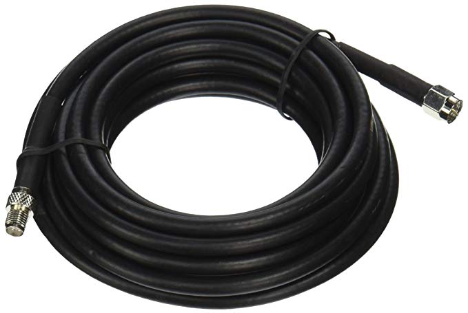 Wilson Electronics 10 ft. Black RG58 Low Loss Coax Cable (SMA Male to SMA Female)