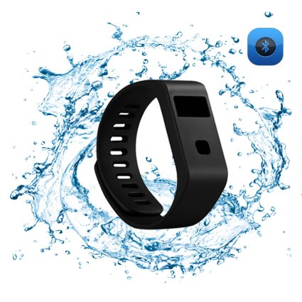 Braudel NEW Outdoor Sports Waterproof Bluetooth Smart Band Smart Intelligent Watch Ip69 Phone Mate for iPhone IOS Android HTC Samsung, Fashion Cool Smartband Fitbit Wristband Bracelet, Fitness Activity Tracker Creative Gift, Black