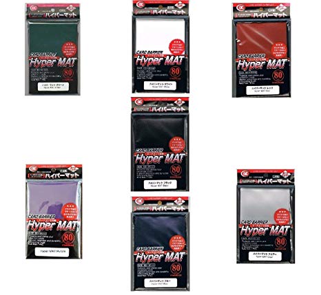 [ALL COLORS SET!!!!] 7x 560ct Packs KMC Hyper Matte (Red,Blue,Purple,Green,Clear,Black,White) Sleeves Fits Standard Size MTG, Magic, Pokemon etc... from Japan