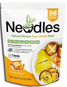 Newdles (New Generation) Konjac/Shirataki Low-Calorie Meal (Chicken Flavor) Easy to prepare, No boiling, Low Carb, Low Calories, High water-soluble dietary fiber, Good taste