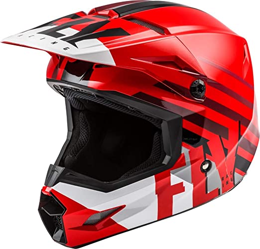 Fly Racing Kinetic Thrive Helmet (Red/White/Black, Youth Small)